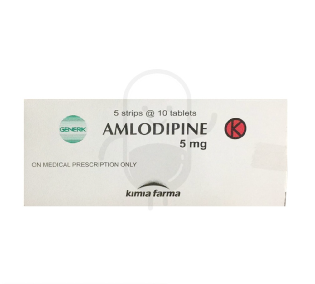AMLODIPINE BESILATE KIMIA FARMA 5 MG BOX 50 TABLET