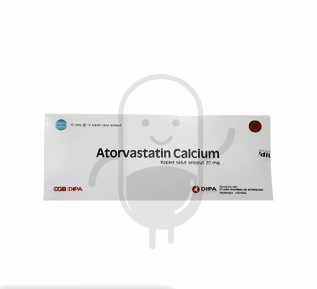 ATORVASTATIN CALCIUM DIPA 20 MG BOX 100 KAPLET
