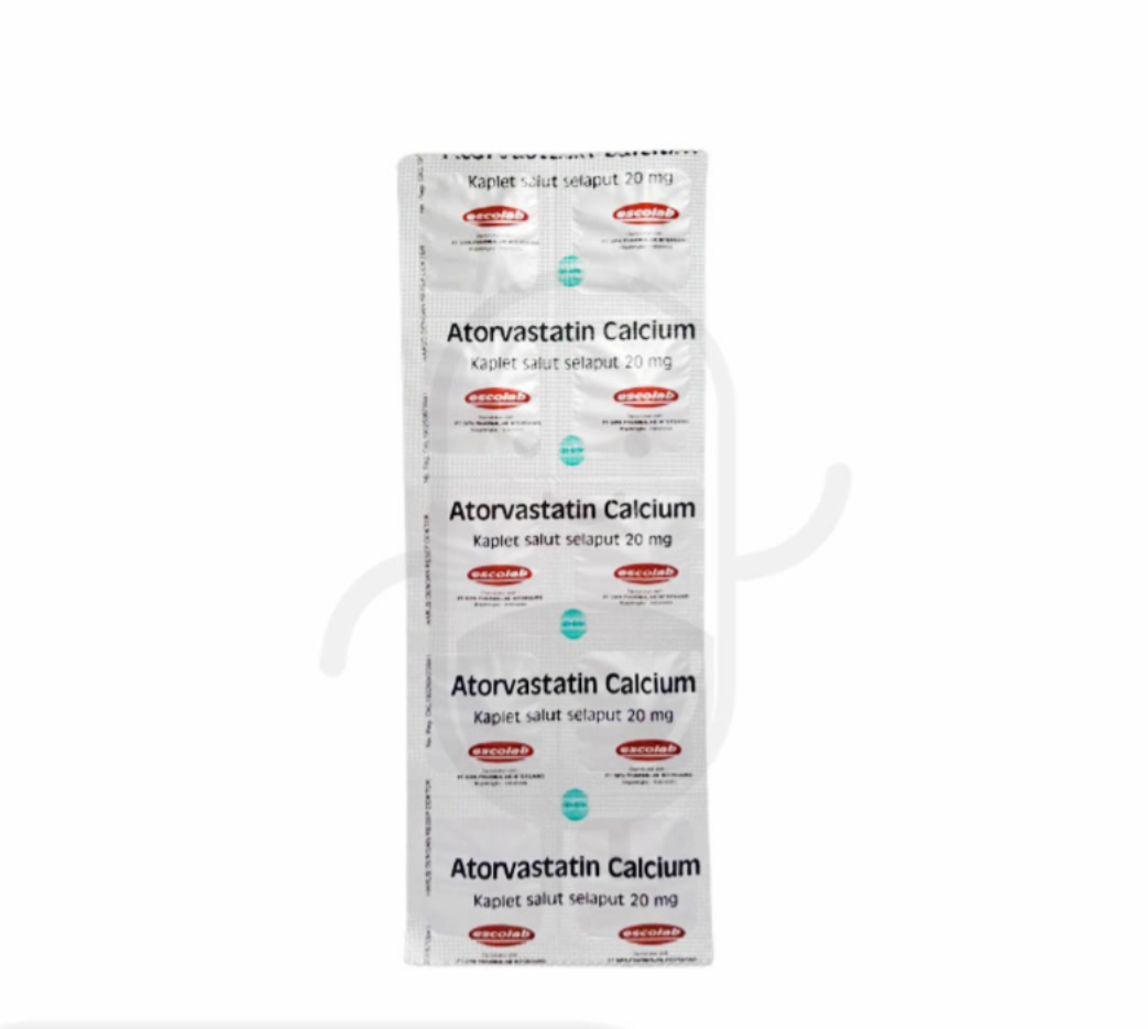 ATORVASTATIN CALCIUM DIPA 20 MG STRIP 10 KAPLET
