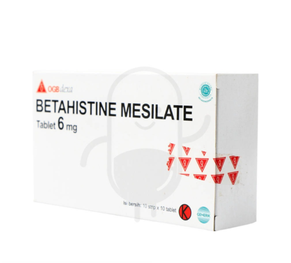 BETAHISTINE MESILATE OGB DEXA MEDICA 6 MG BOX 100 TABLET
