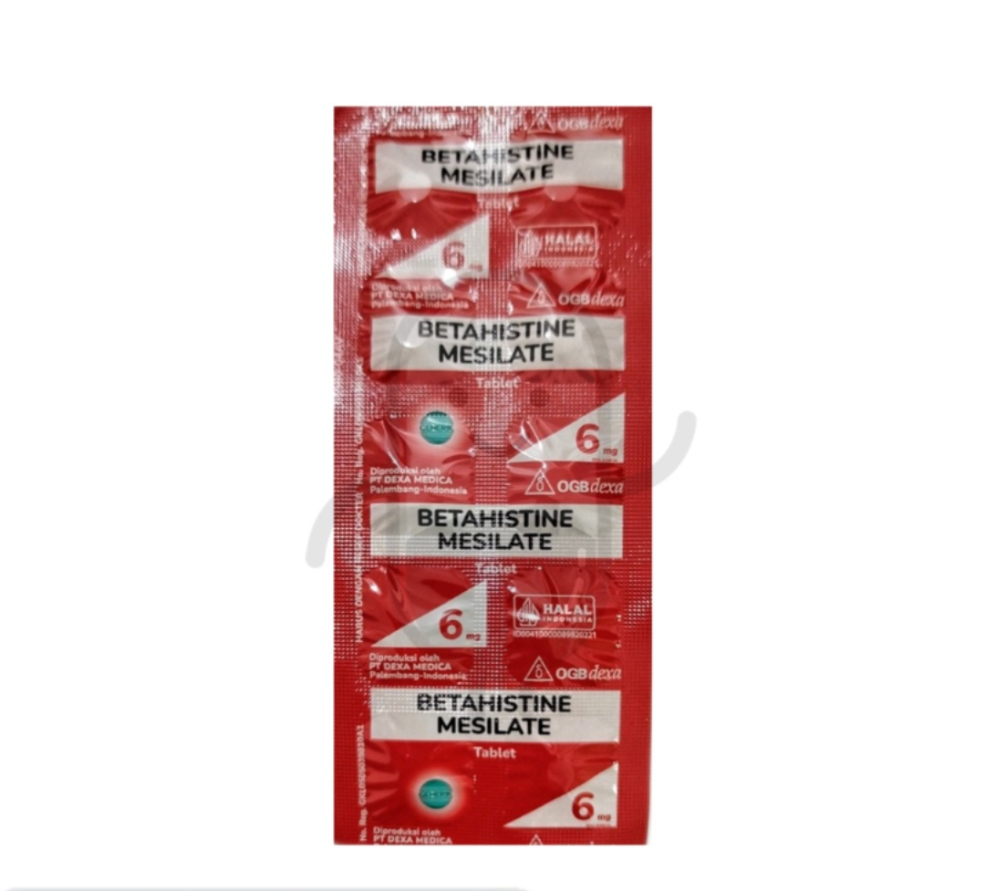 BETAHISTINE MESILATE OGB DEXA MEDICA 6 MG STRIP 10 TABLET