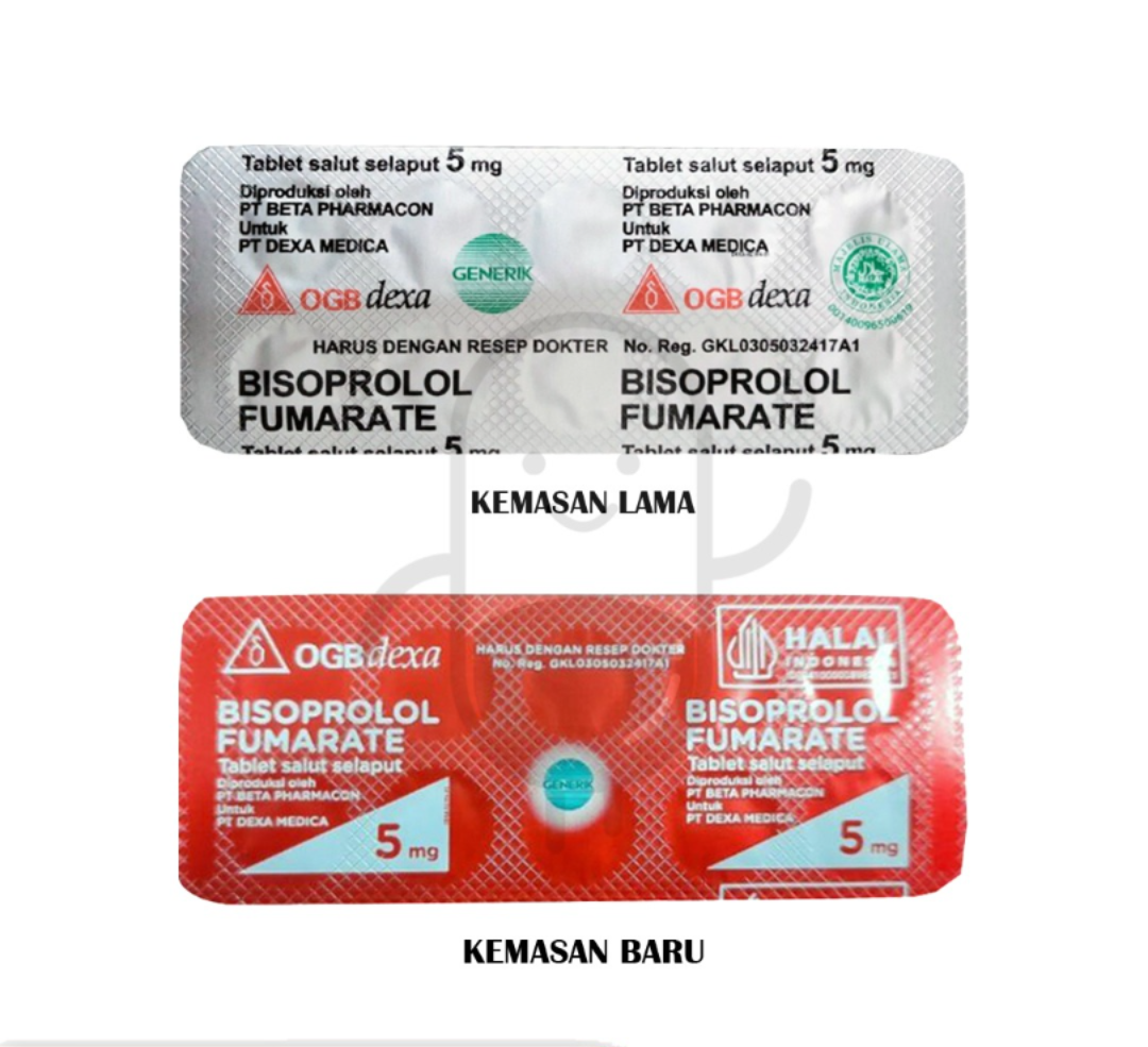 BISOPROLOL FUMARATE OGB DEXA MEDICA 5 MG STRIP 10 TABLET