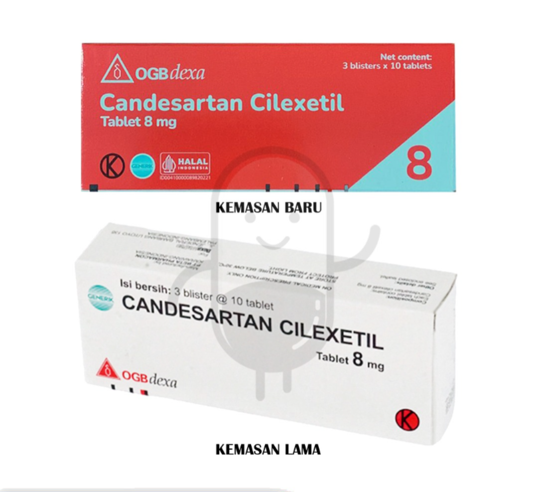 CANDESARTAN CILEXETIL OGB DEXA MEDICA 8 MG BOX 30 TABLET