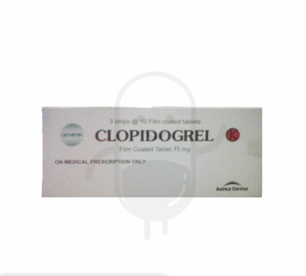 CLOPIDOGREL KIMIA FARMA 75 MG BOX 30 TABLET