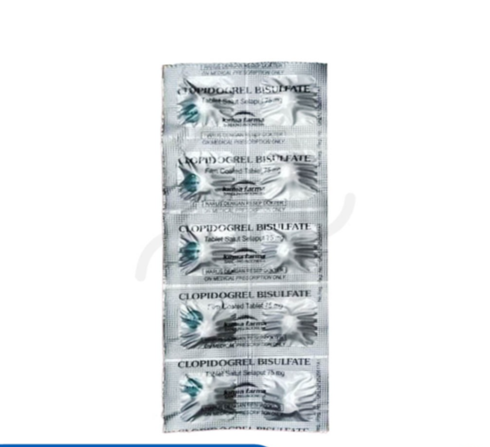 CLOPIDOGREL KIMIA FARMA 75 MG STRIP 10 TABLET