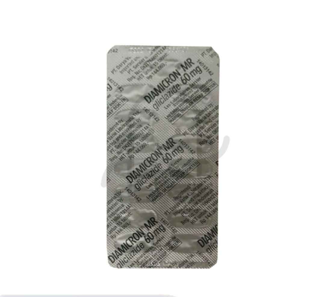DIAMICRON MR 60 MG BLISTER 15 TABLET