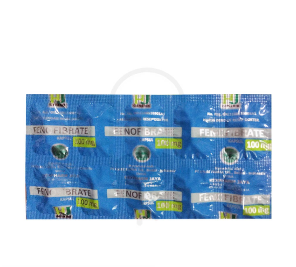 FENOFIBRATE HEXPHARM 100 MG STRIP 10 KAPSUL