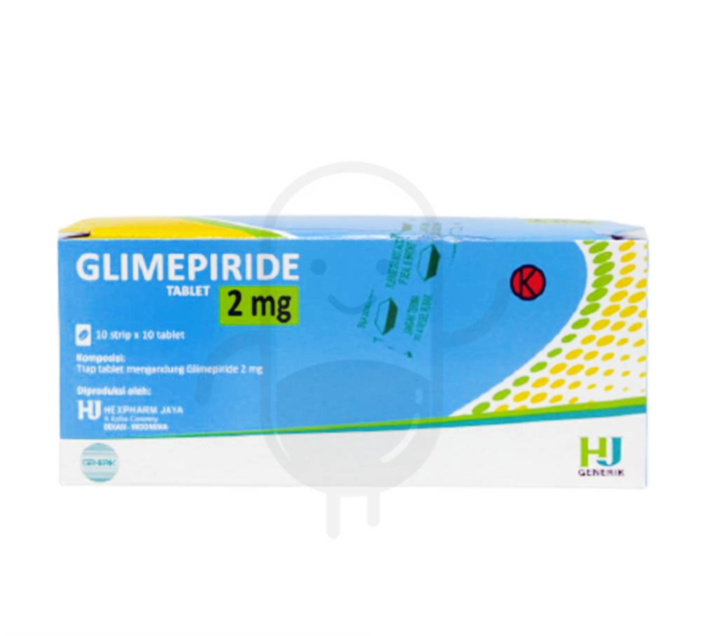 GLIMEPIRIDE HEXPHARM 2 MG BOX 100 TABLET