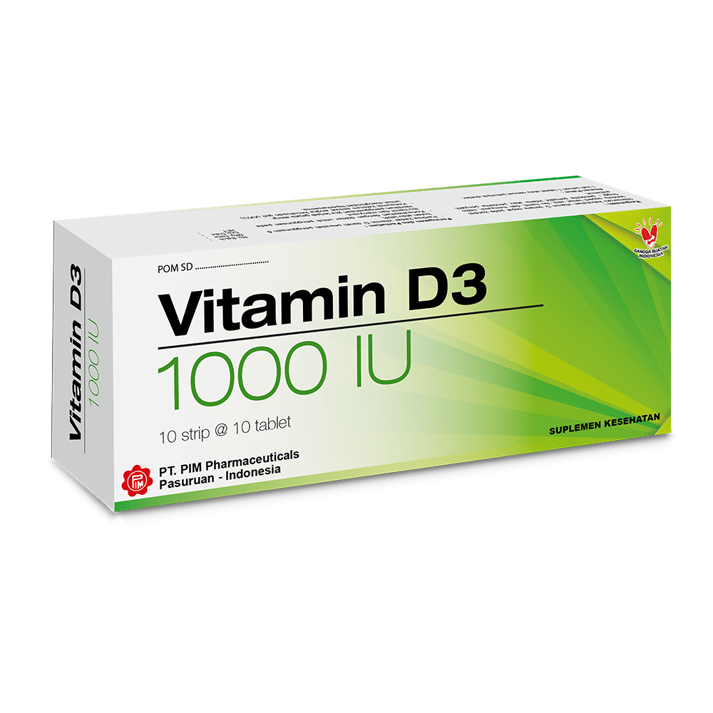 VITAMIN D3 1000 IU PIM STRIP 10 TABLET