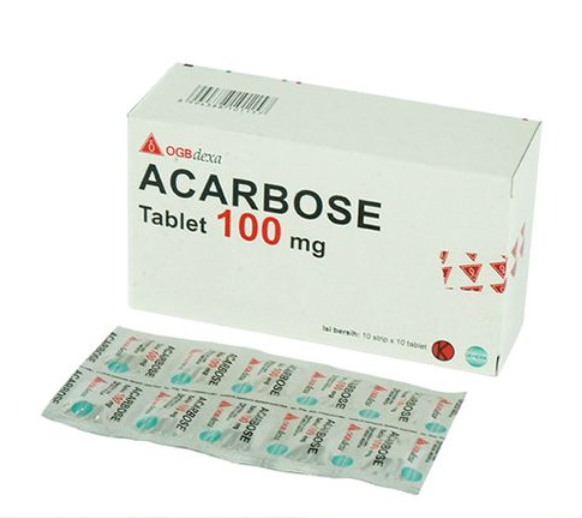 ACARBOSE OGB DEXA MEDICA 100 MG BOX 100 TABLET