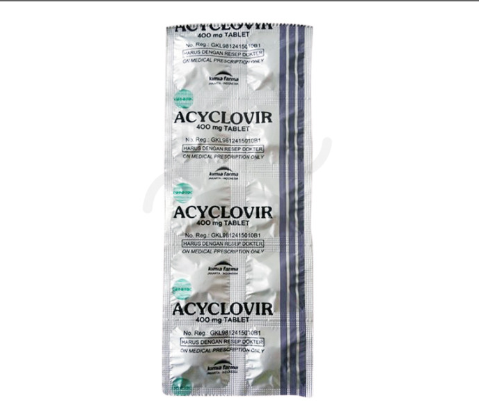 ACYCLOVIR KIMIA FARMA 400 MG STRIP 10 TABLET