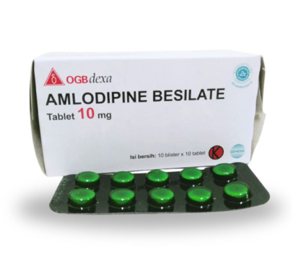 AMLODIPINE BESILATE OGB DEXA MEDICA 10 MG BOX 100 TABLET