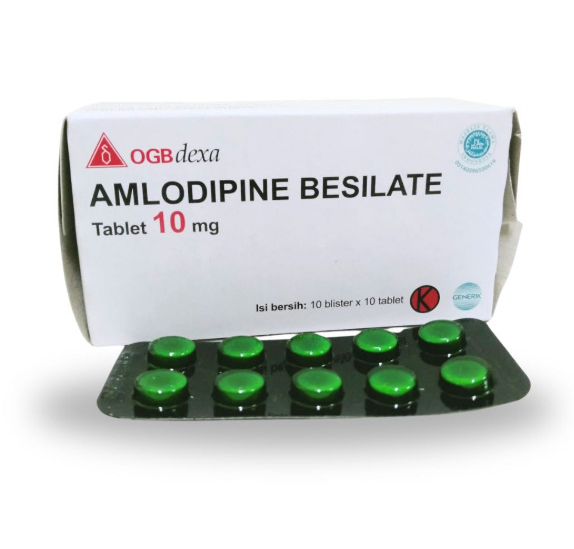 AMLODIPINE BESILATE OGB DEXA MEDICA 10 MG BOX 100 TABLET