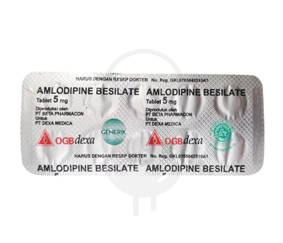 AMLODIPINE BESILATE OGB DEXA MEDICA 10 MG STRIP 10 TABLET