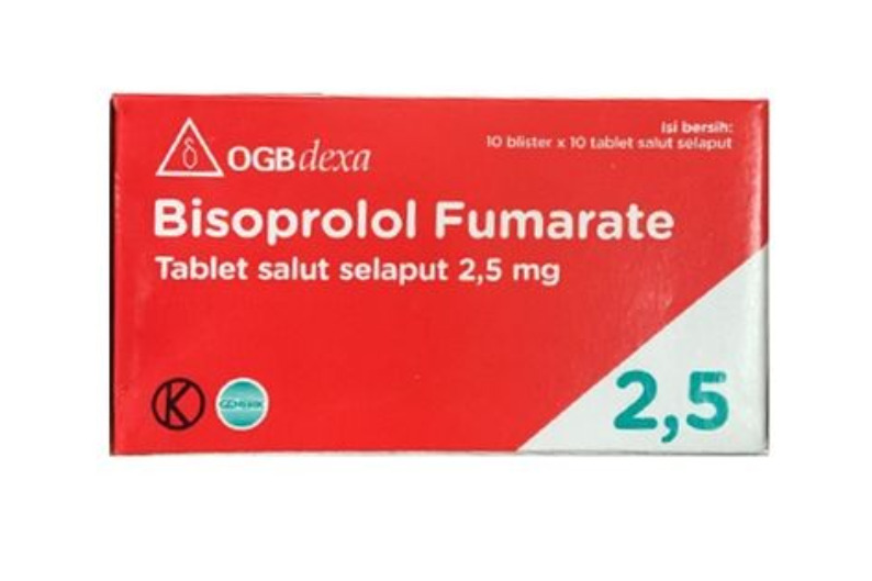 BISOPROLOL FUMARATE OGB DEXA MEDICA 2.5 MG BOX 100 TABLET