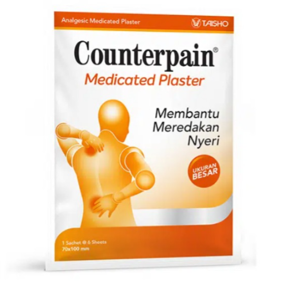 COUNTERPAIN MEDICATED PLESTER (65 X 42 MM) BOX 20 SACHET