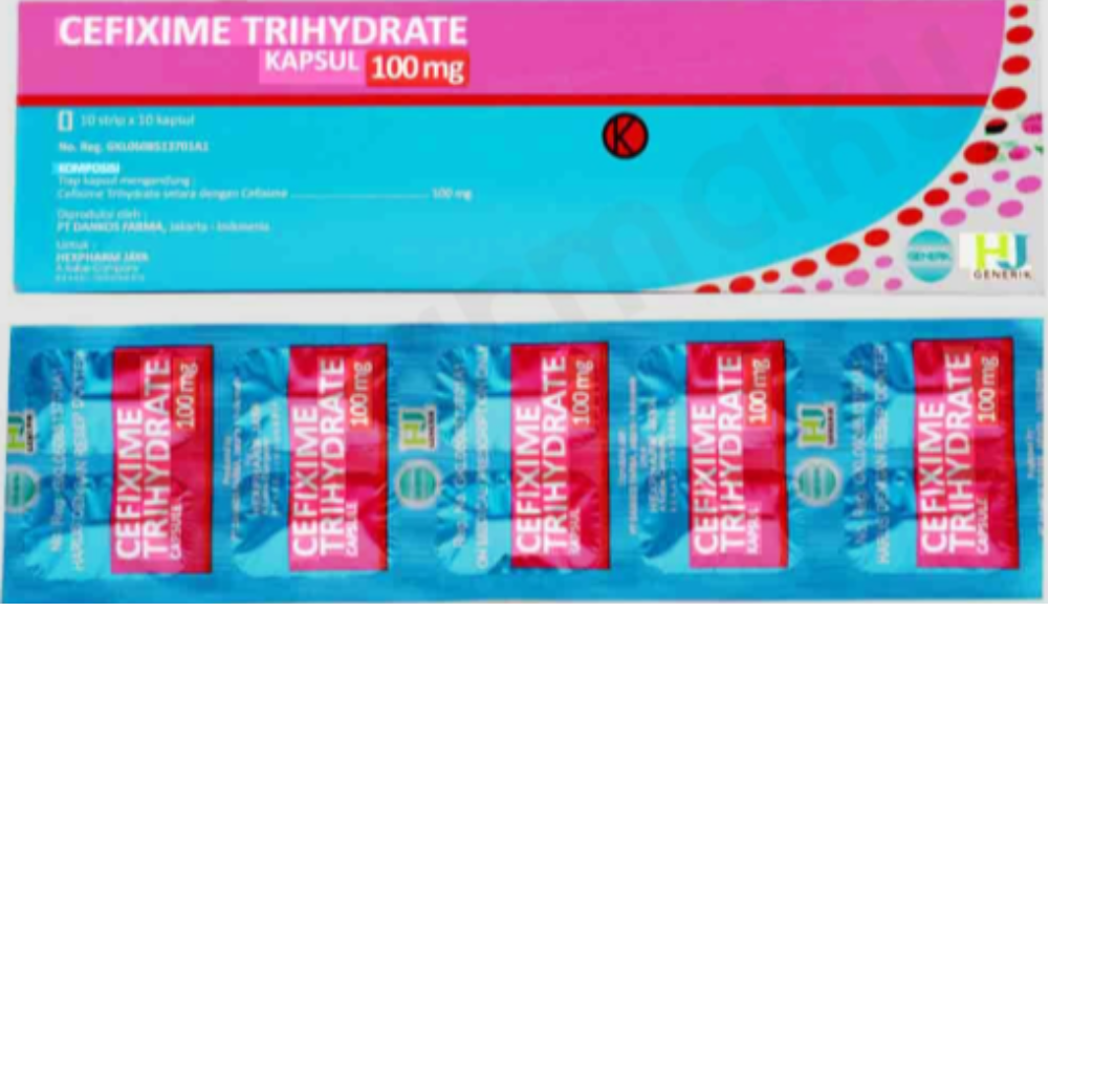 CEFIXIME HEXPHARM 100 MG STRIP 10 KAPSUL