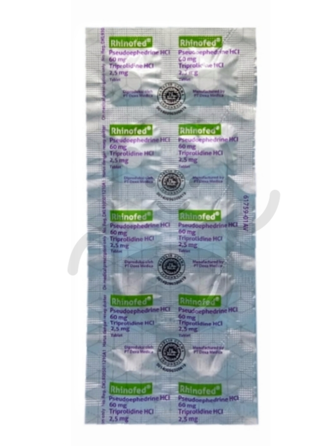 RHINOFED STRIP 10 TABLET