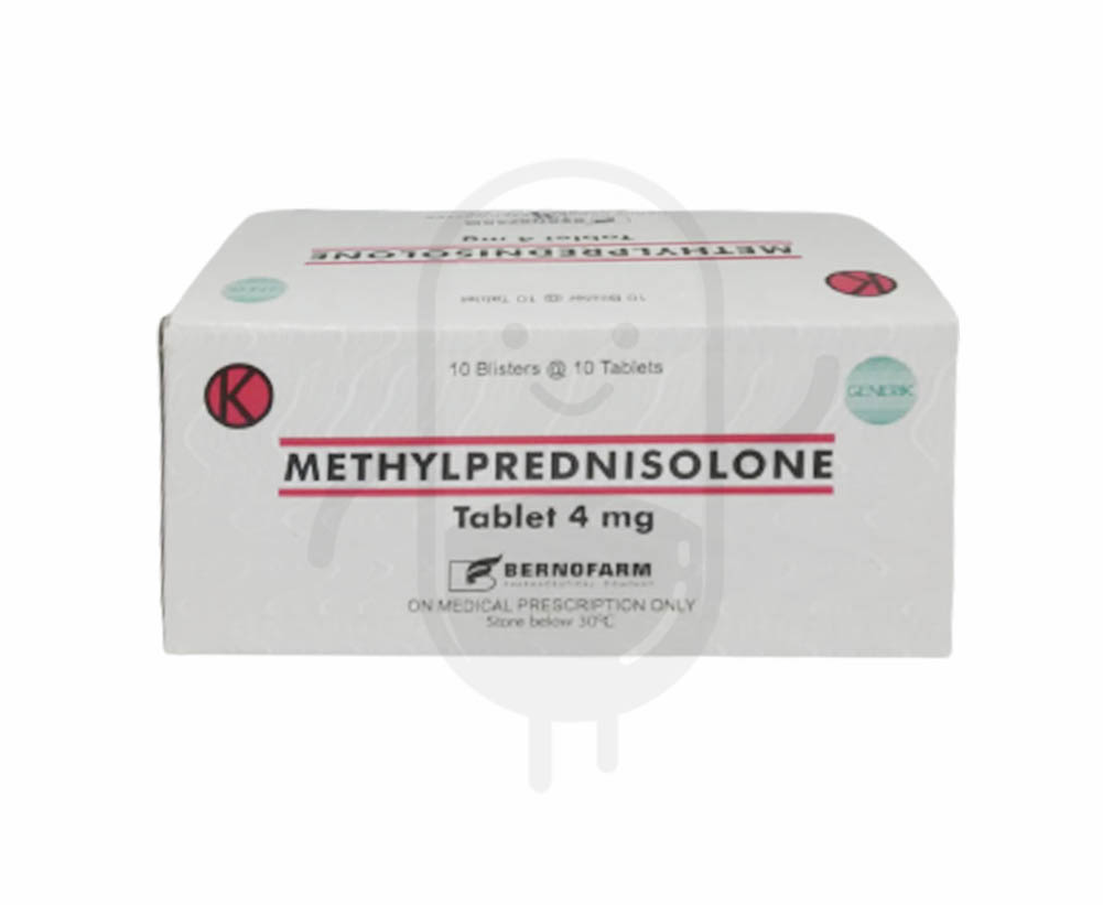 METHYLPREDNISOLONE BERNOFARM 4 MG BOX 100 TABLET