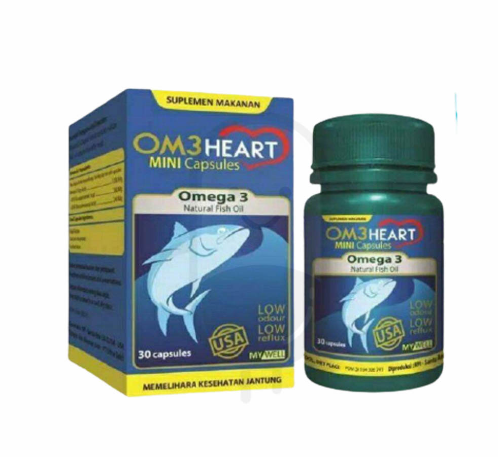 MYWELL OM3 HEART OMEGA 3 BOTOL 30 KAPSUL