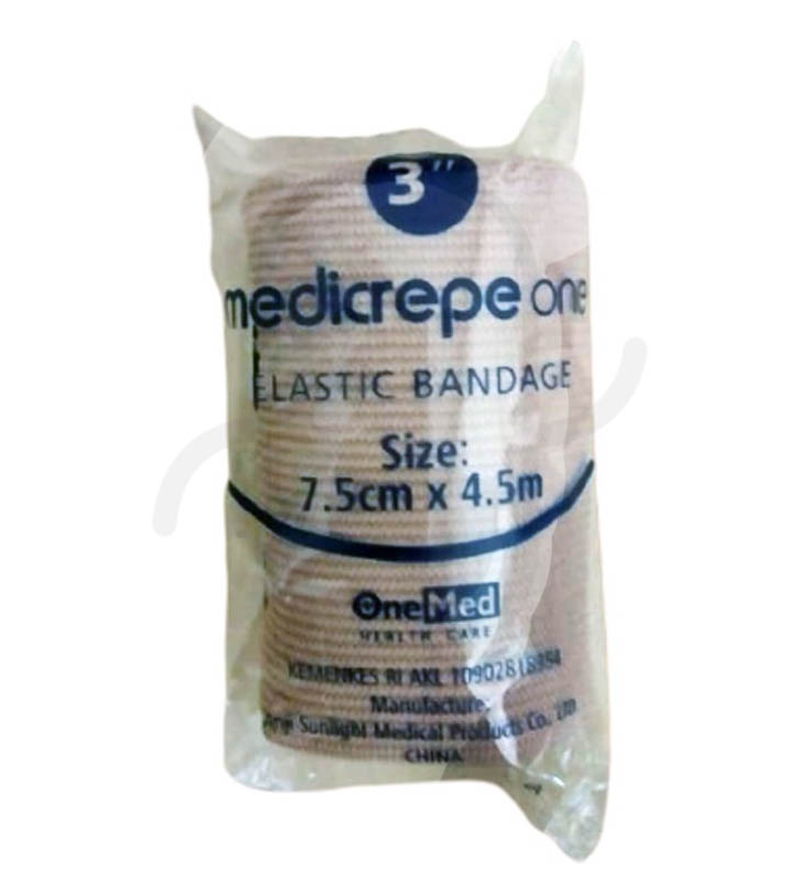 ONEMED MEDICREPE PERBAN ELASTIC 3 INCH (7.5 CM) X 4.5 M