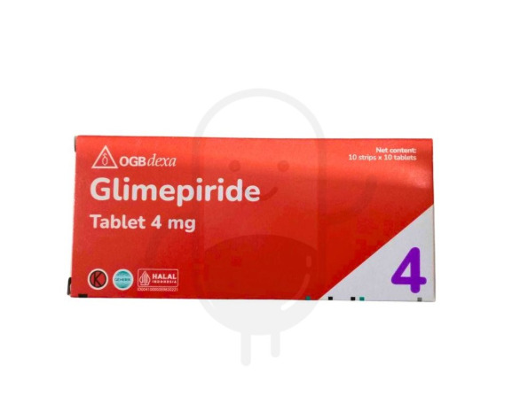 GLIMEPIRIDE OGB DEXA MEDICA 4 MG BOX 50 TABLET