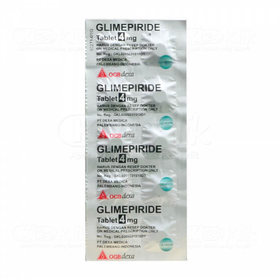 GLIMEPIRIDE OGB DEXA MEDICA 4 MG TABLET