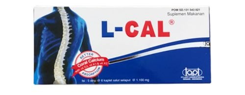 L-CAL BOX ISI 30 KAPLET SALUT SELAPUT