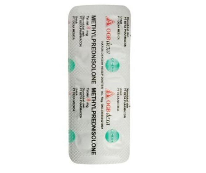 METHYLPREDNISOLONE 8 MG OGB DEXA MEDICA STRIP 10 TABLET
