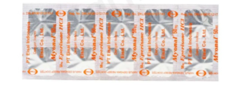 MYONAL 50 MG STRIP 10 TABLET
