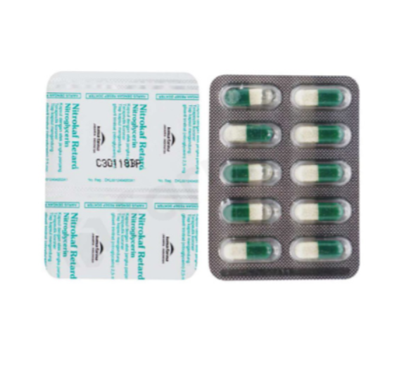 NITROKAF RETARD 2.5 MG STRIP 10 KAPSUL