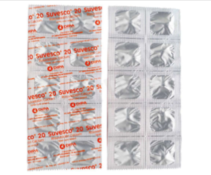 SUVESCO 20 MG STRIP 10 TABLET