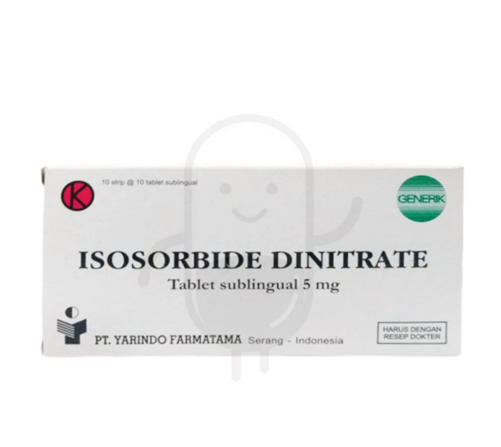 ISOSORBIDE YARINDO 5 MG BOX 100 TABLET
