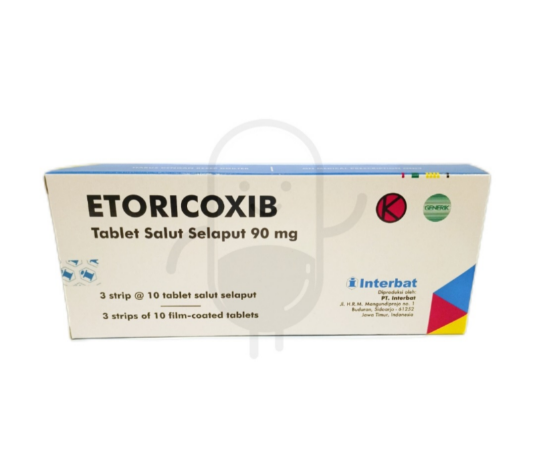 ETORICOXIB INTERBAT 90 MG BOX 30 TABLET