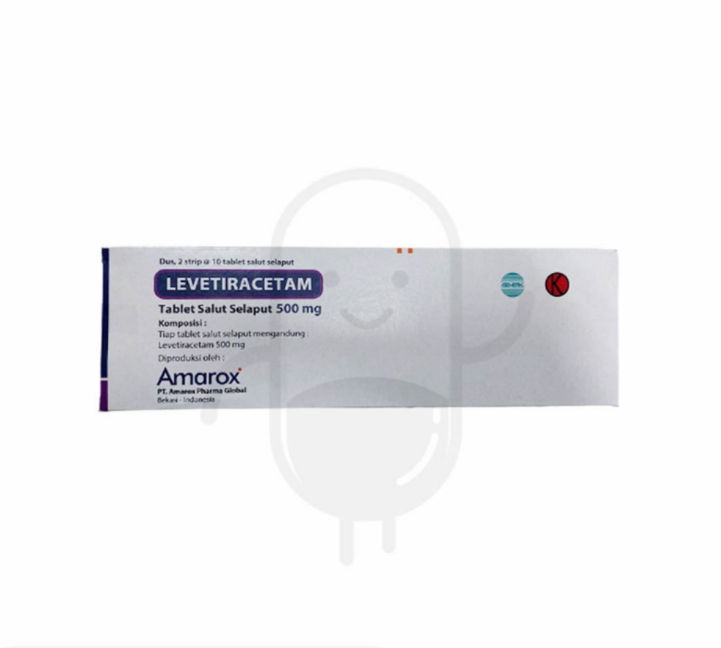 LEVETIRACETAM AMAROX 500 MG BOX 20 TABLET