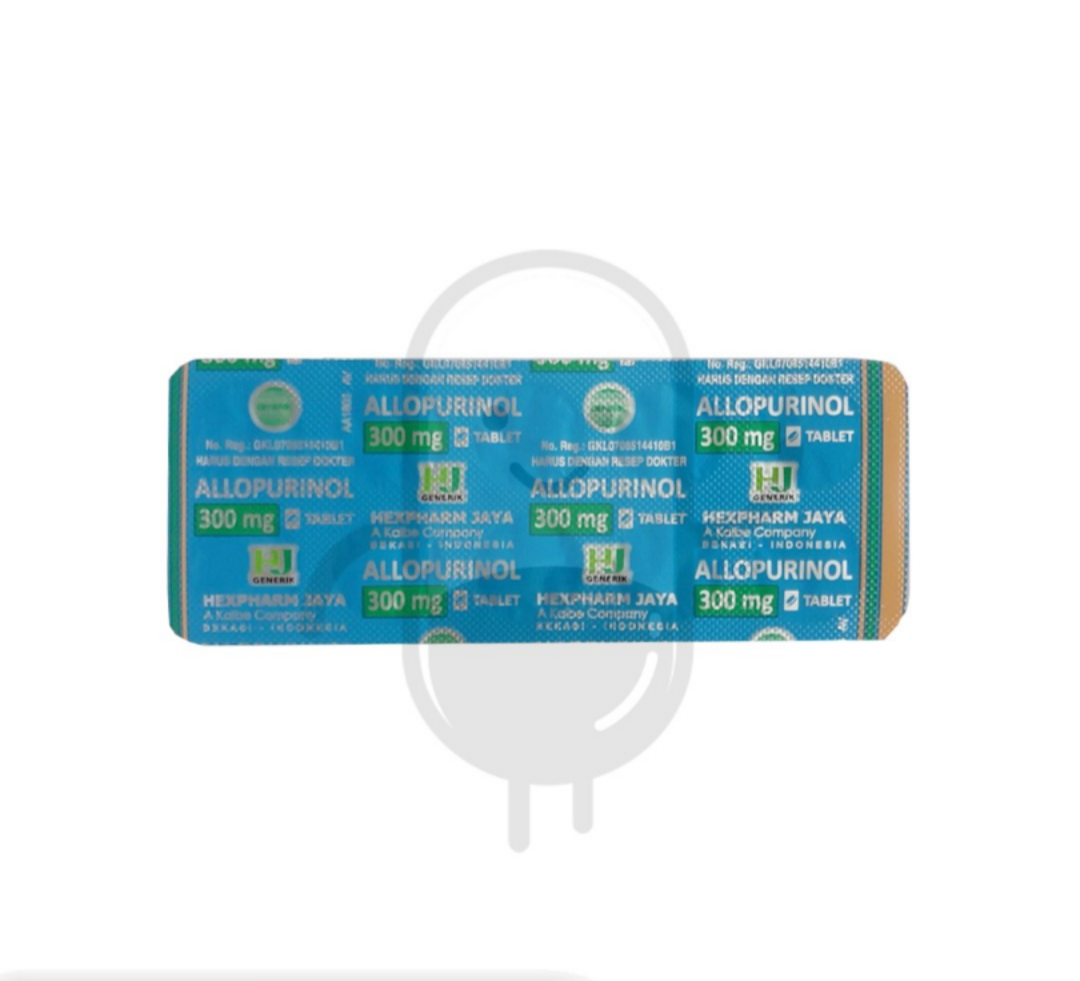 ALLOPURINOL HEXPHARM 300 MG STRIP 10 TABLET