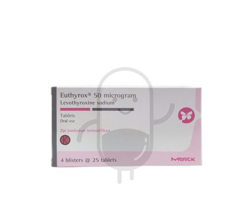 EUTHYROX 50 MCG BOX 100 TABLET