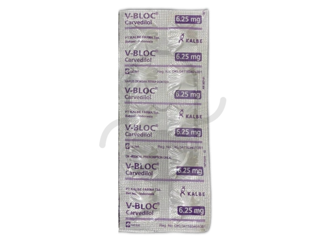 V-BLOC 6.25 MG STRIP 10 TABLET