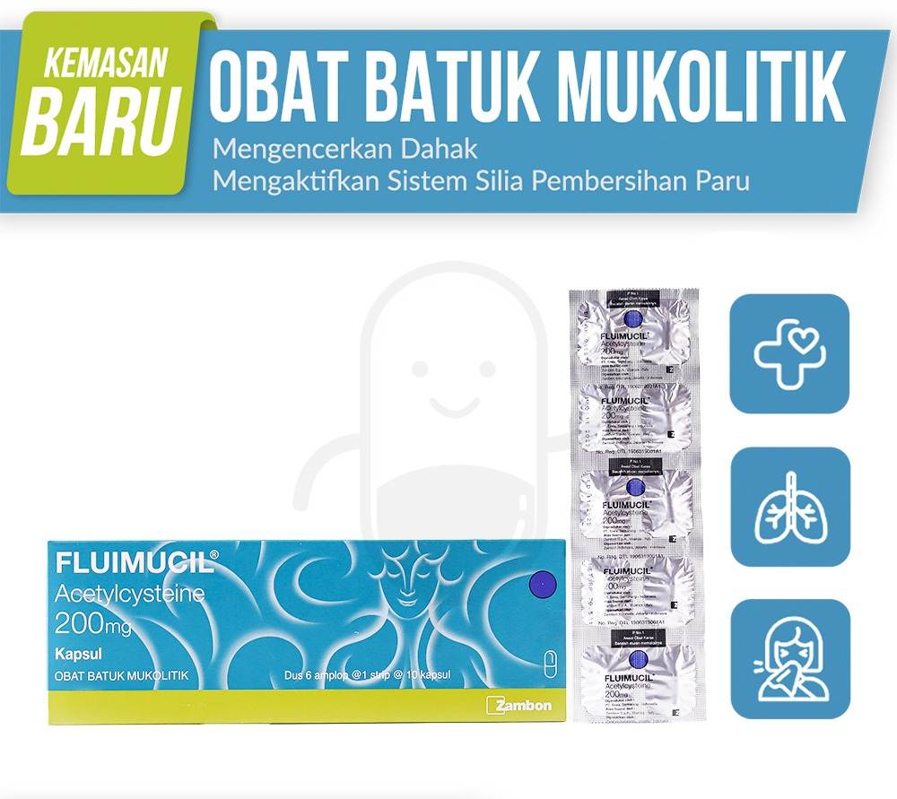 FLUIMUCIL 200 MG STRIP 10 KAPSUL