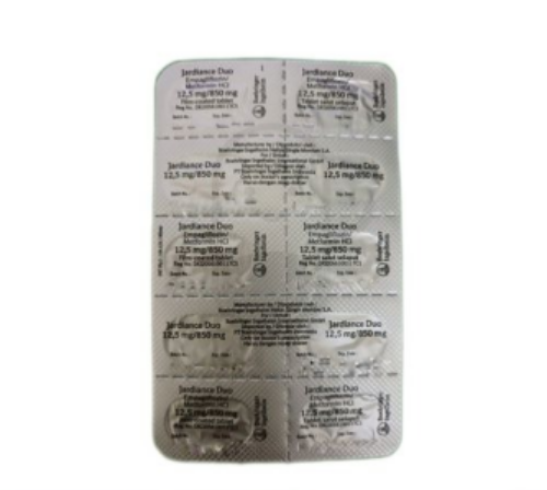 JARDIANCE DUO 12.5/850 MG STRIP 10 TABLET