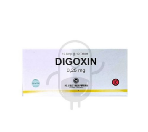 DIGOXIN FIRST MEDIPHARMA 0.25 MG BOX 100 TABLET