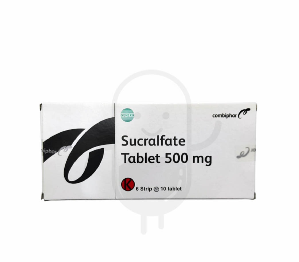 SUCRALFATE COMBIPHAR 500 MG BOX 60 TABLET