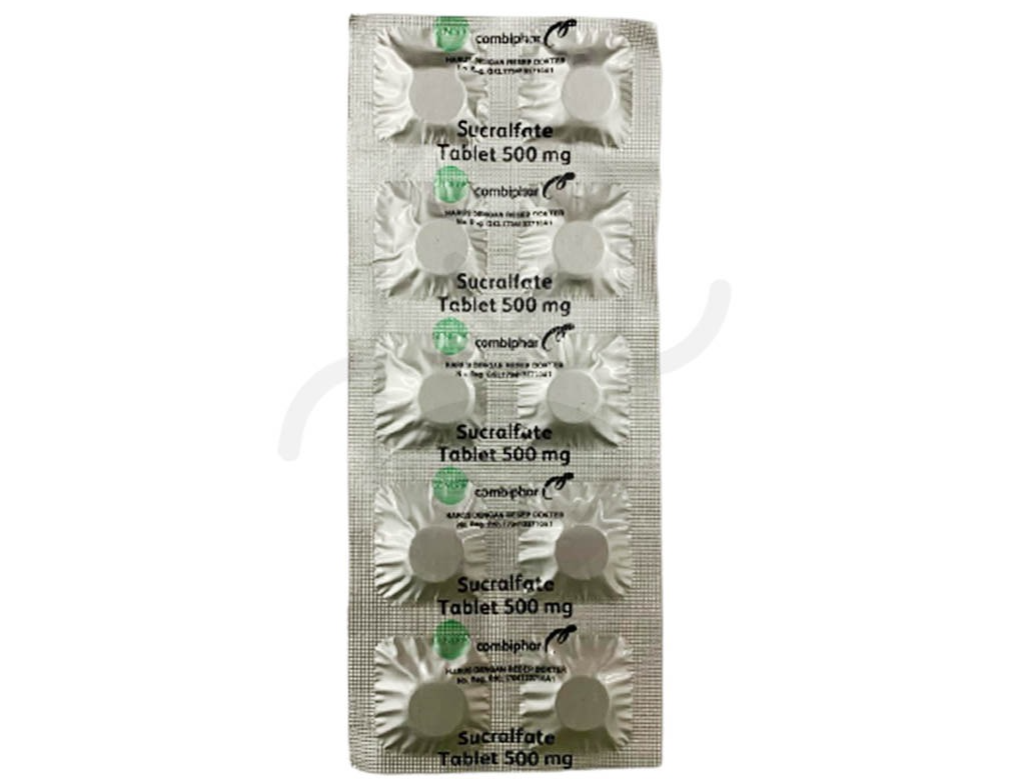 SUCRALFATE COMBIPHAR 500 MG STRIP 10 TABLET