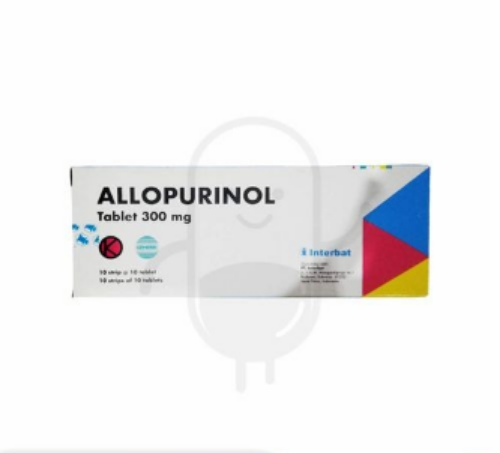 ALLOPURINOL INTERBAT 300 MG BOX 100 TABLET