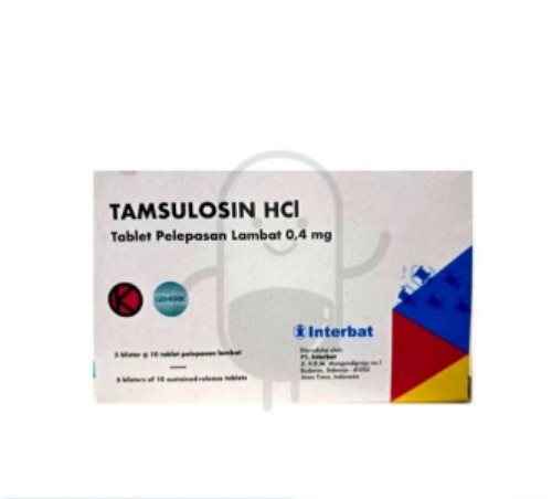 TAMSULOSIN HYDROCHLORIDE INTERBAT 0.4 MG BOX 30 TABLET