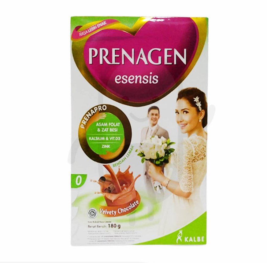 PRENAGEN ESENSIS SUSU BUBUK RASA COKLAT 180 GRAM BOX