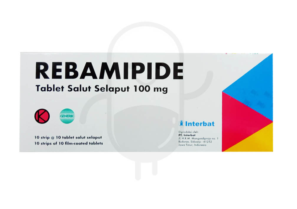 REBAMIPIDE INTERBAT 100 MG BOX 100 TABLET
