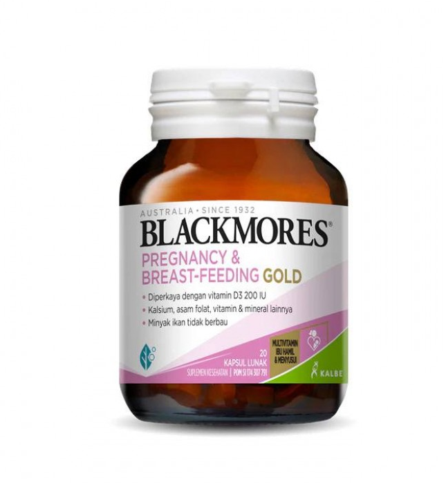 BLACKMORES PREGNANCY & BREASTFEEDING GOLD BOTOL 20 KAPSUL