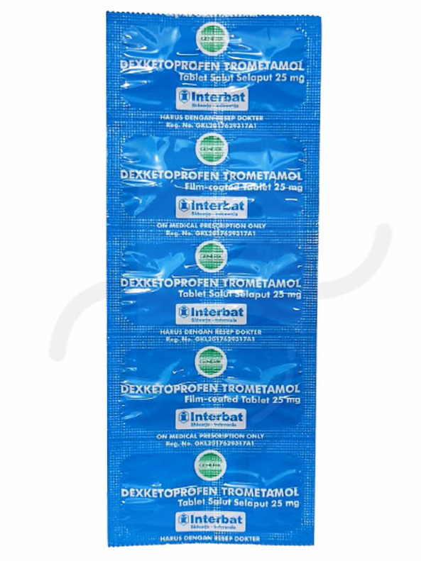 DEXKETOPROFEN TROMETAMOL INTERBAT 25 MG STRIP 10 TABLET