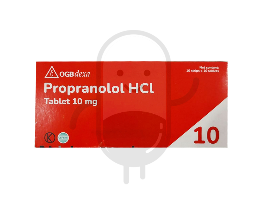 PROPRANOLOL HCL OGB DEXA MEDICA 10 MG BOX 100 TABLET